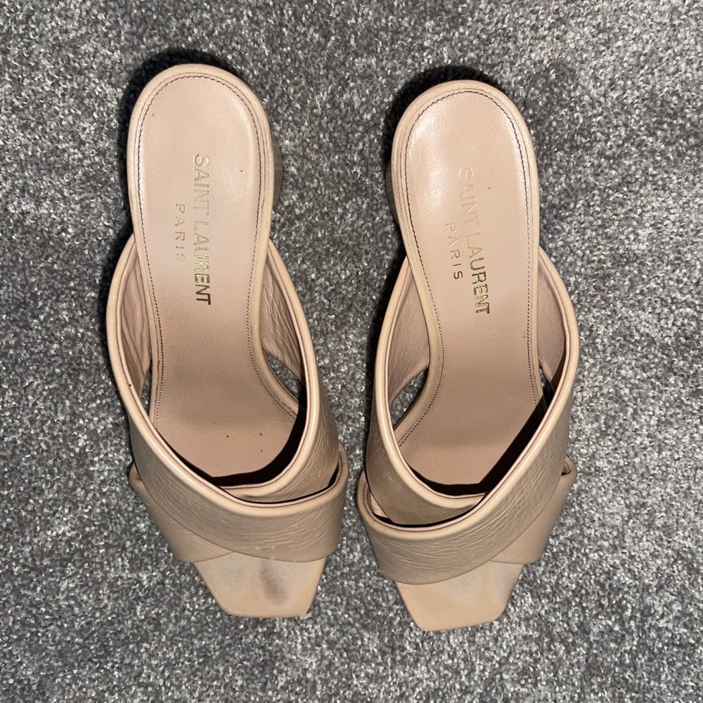 Saint Laurent Beige Women's Sandal Heels